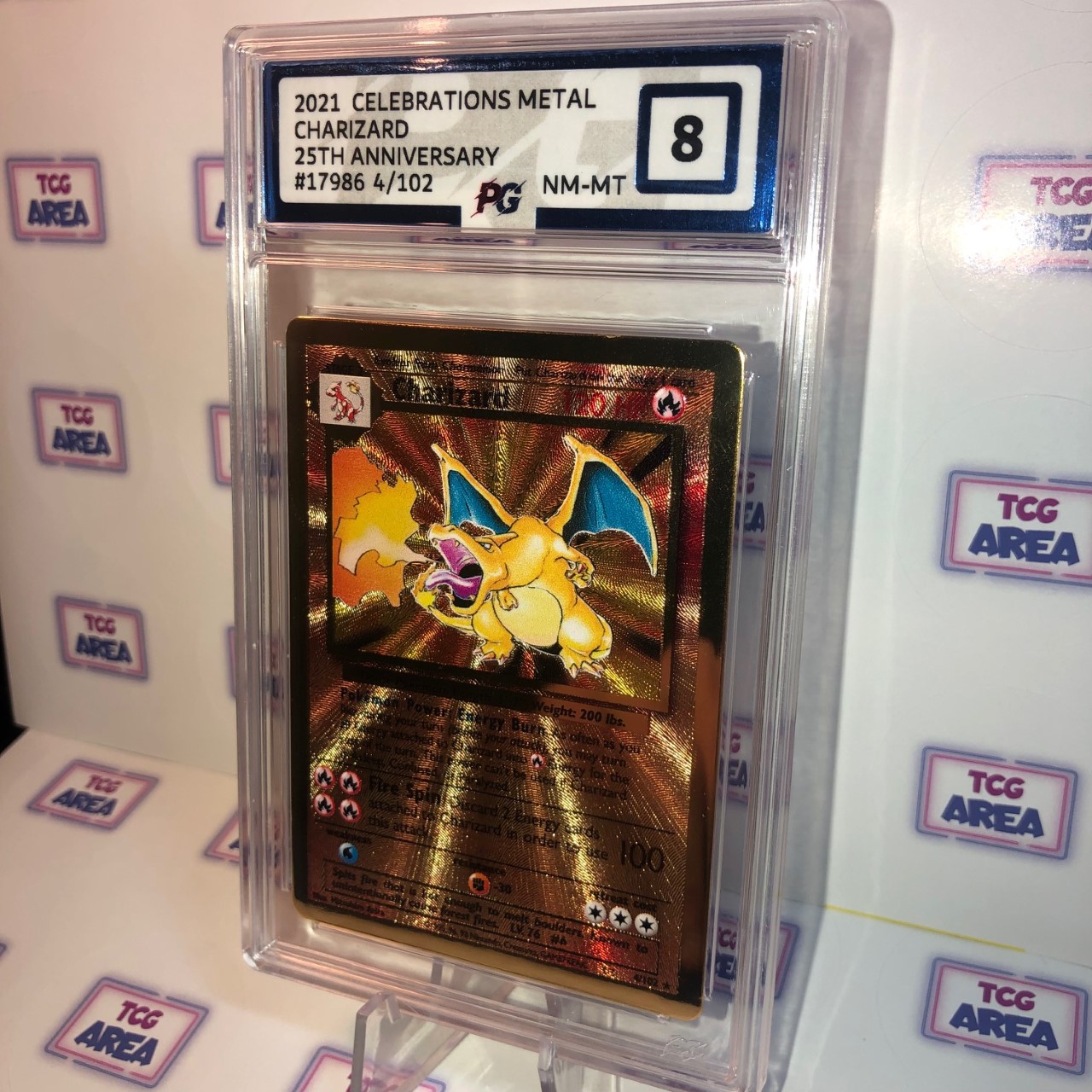 CARTE POKÉMON MÉTAL CHARIZARD Dracaufeu 4/102 Célébration Ultra