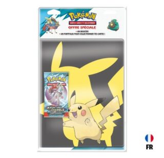 Portfolio Pikachu + Booster Pack Aventures Ensemble Français - EV 9