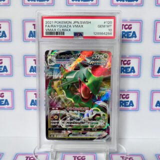 PSA 10 Rayquaza VMAX #120 Full Art - Pokémon VMAX Climax s8b - Japans