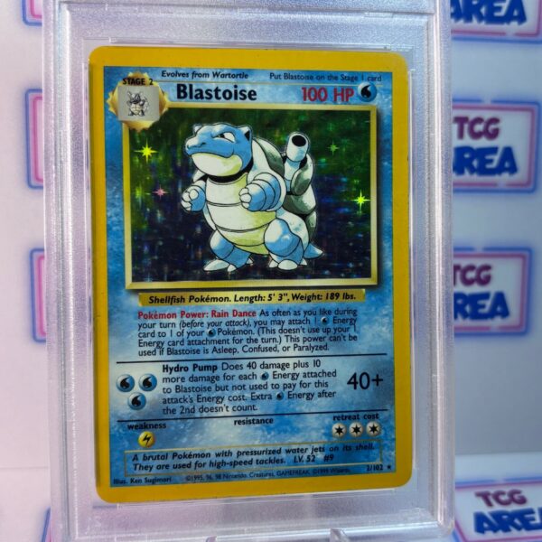 PSA 6 Blastoise Holo 2/102 Base Set - Wizards of The Coast - Afbeelding 4
