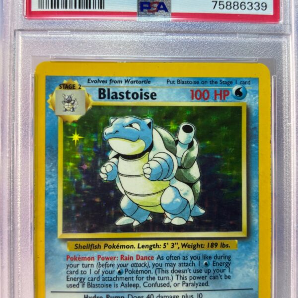 PSA 6 Blastoise Holo 2/102 Base Set - Wizards of The Coast - Afbeelding 3