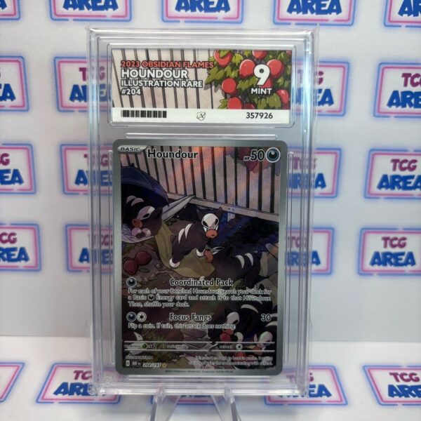 ACE 9 Mint - Houndour 204/197 Illustration Rare Obsidian Flames