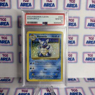 PSA 10 Wartortle CLB Holo 002/034 - Pokémon Trading Card Game Classic