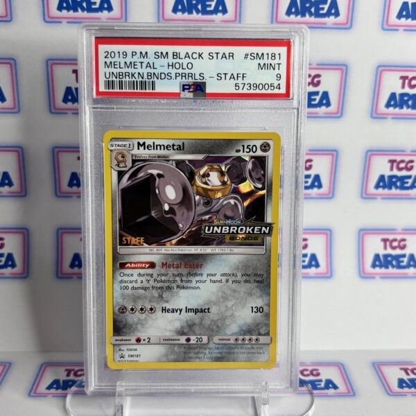 PSA 9 Melmetal SM181 Pre-release STAFF Black Star Promo