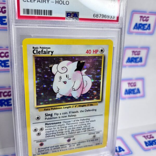 PSA 7 Clefairy Holo 5/102 Base Set - Wizards of The Coast - Afbeelding 2