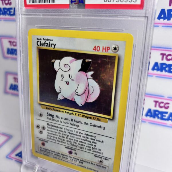 PSA 7 Clefairy Holo 5/102 Base Set - Wizards of The Coast - Afbeelding 3