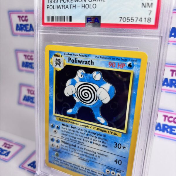 PSA 7 Poliwrath Holo 13/102 Base Set - Wizards of The Coast - Afbeelding 3