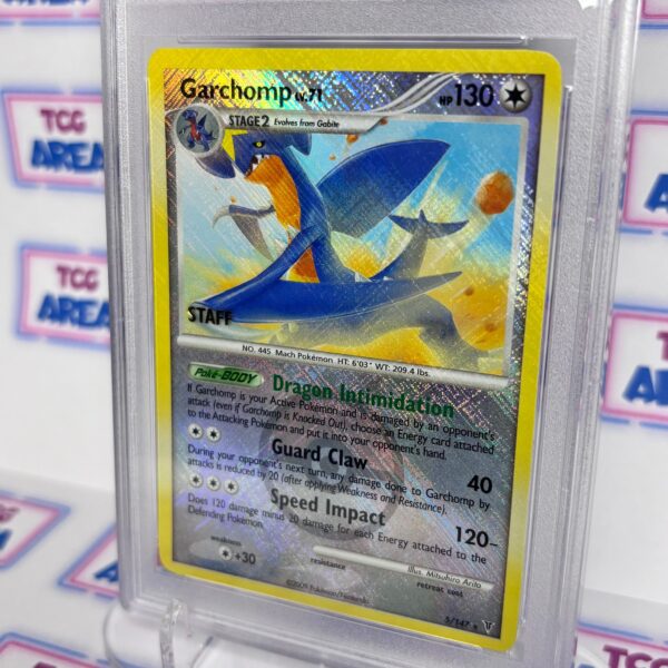 PSA 8 - Garchomp #5 Platinum Supreme Victors - 2009 National Championship STAFF Promo - Afbeelding 4