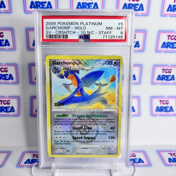PSA 8 - Garchomp #5 Platinum Supreme Victors - 2009 National Championship STAFF Promo