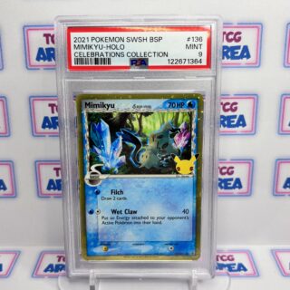 PSA 9 Mimikyu δ Delta Species SWSH136 - Celebrations Promos - 25th Anniversary