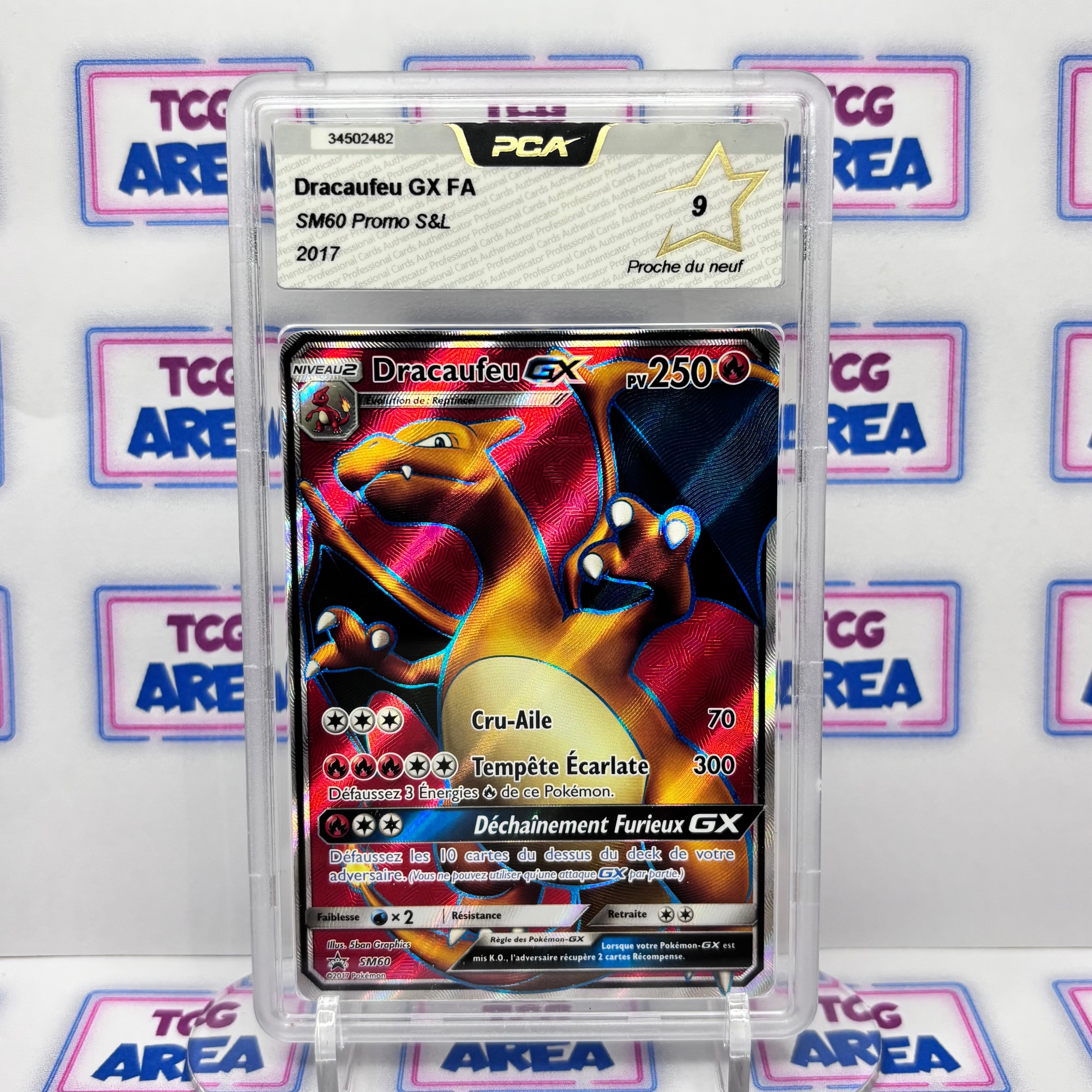 PCA 9 - Dracaufeu GX Full Art SM60 Promo - Pokémon Soleil & Lune