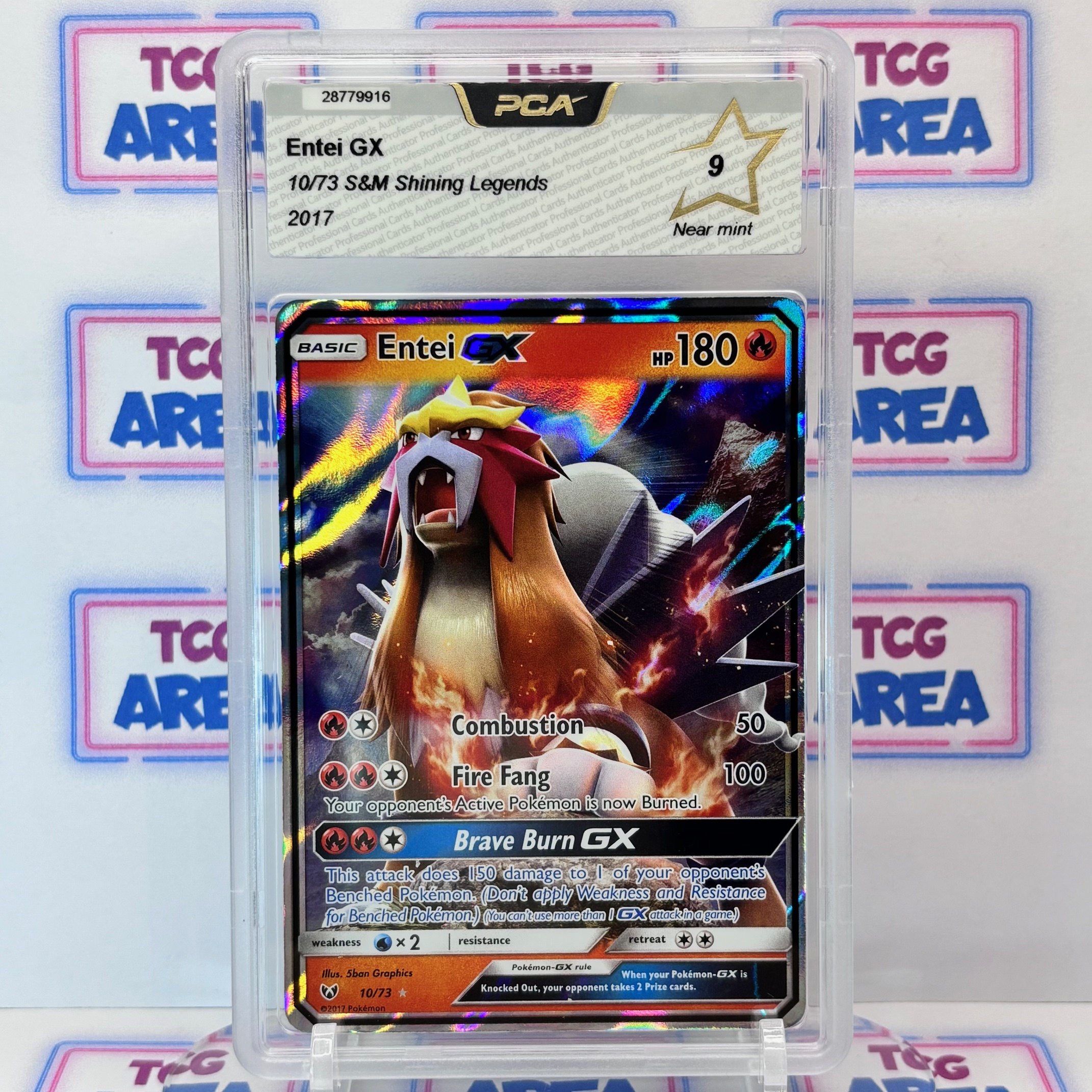 PCA 9 Entei GX 10/73 Shining Legends - Sun & Moon