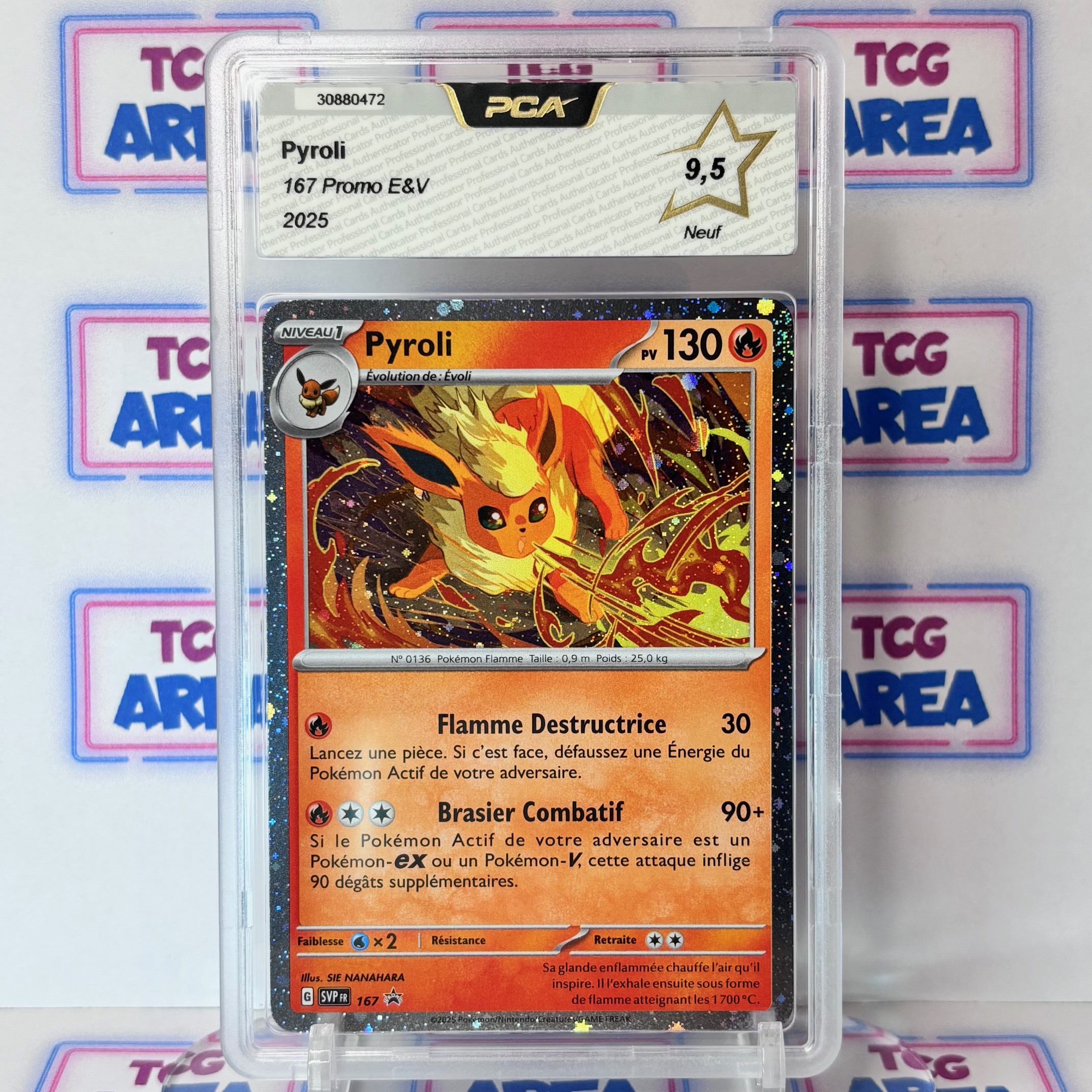 PCA 9,5 - Pyroli Promo SVP-FR 167 - Pokémon Ecarlate & Violet
