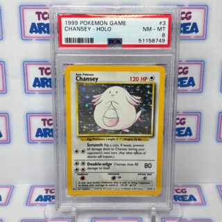 PSA 8 Chansey Holo 3/102 Base Set - Wizards of The Coast