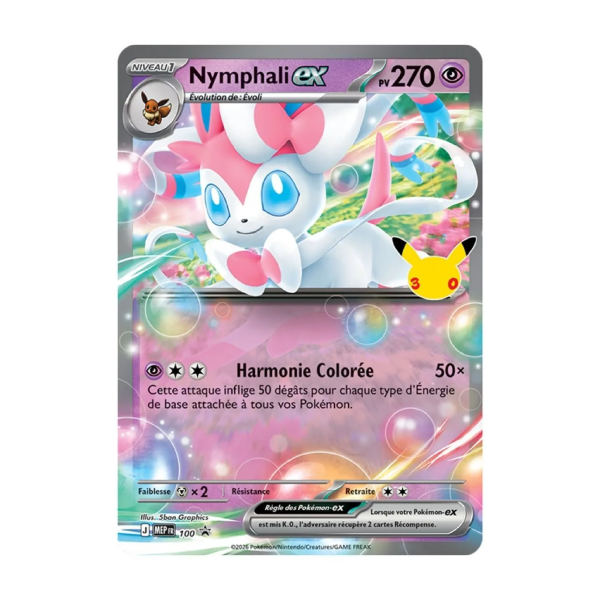 Coffret Nymphali EX 30ème Anniversaire - 4 x Boosters Pokémon 30 ans – Image 4