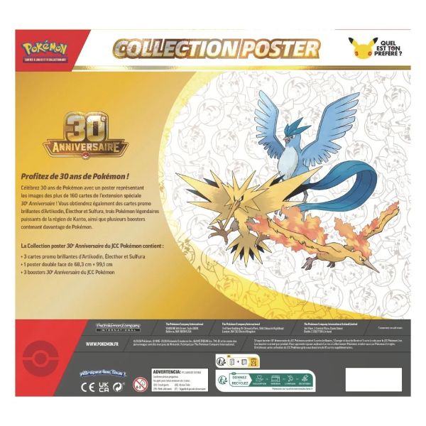 Coffret Poster 30ème Anniversaire - 3 x Boosters Pokémon 30 ans – Image 3