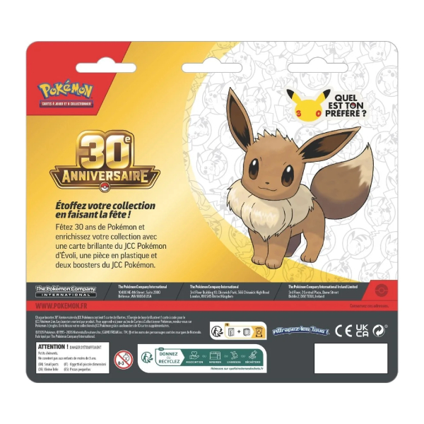 Duo Pack Blister Evoli 30ème Anniversaire - 2 x Boosters Pokémon 30 ans – Image 2