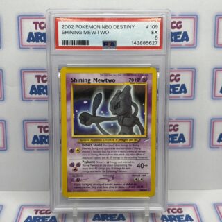 PSA 5 Mewtwo brillant 109/105 - Neo Destiny Anglais