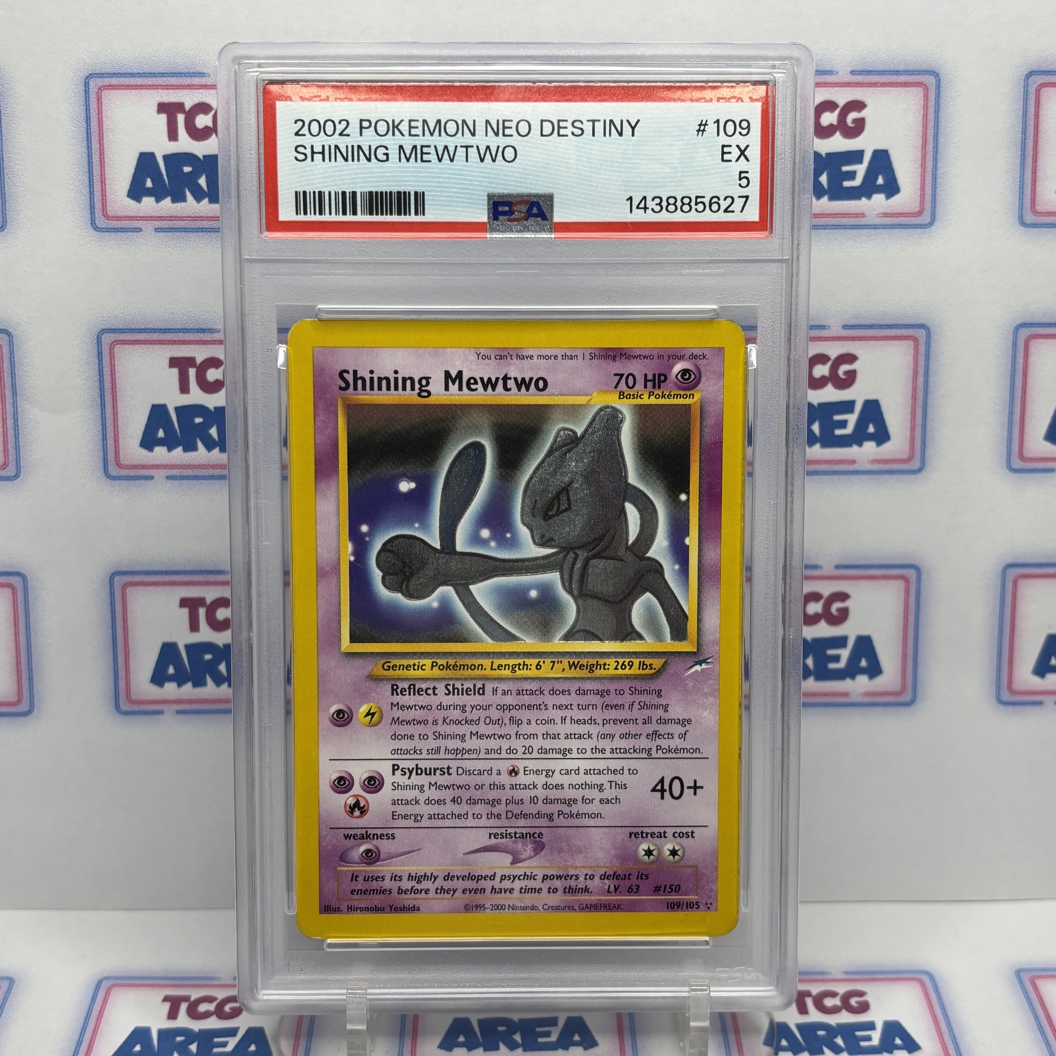 PSA 5 Shining Mewtwo 109/105 - Neo Destiny